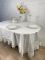 Скатертина Велюр Acme Tekstil 160x220 ovale Cinar Krem PVS