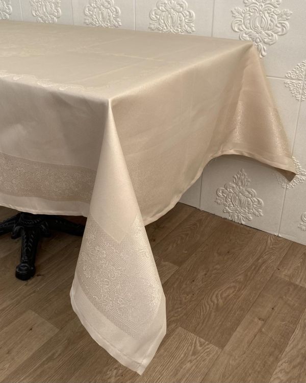 Скатертина Masali тефлон 160x350 Model 504 Cappucino