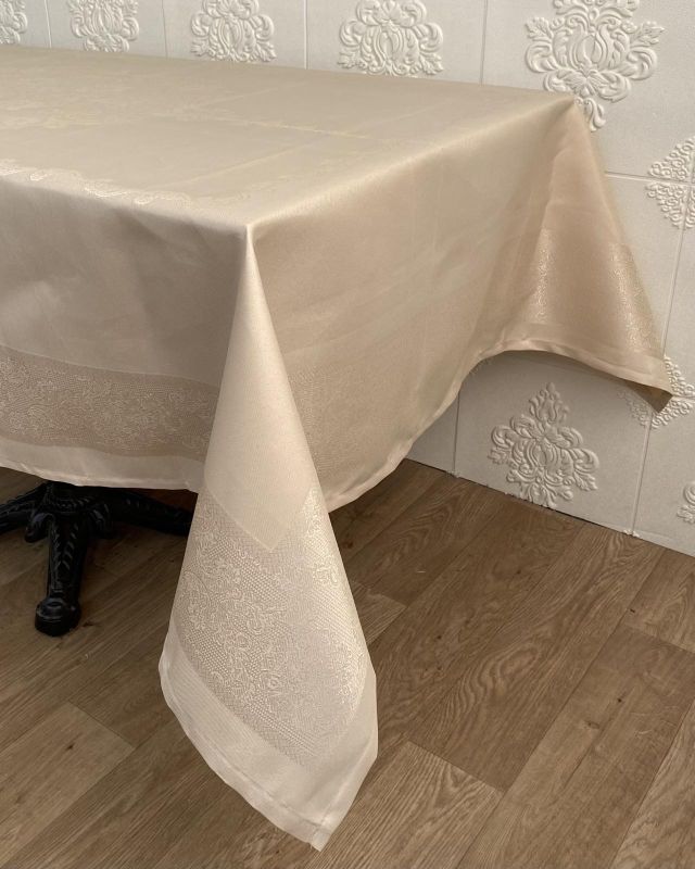 Скатертина Masali тефлон 160x350 Model 504 Cappucino