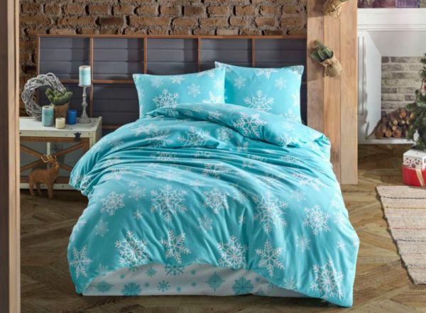 Постільна білизна Belizza фланель 200x220 Snowy