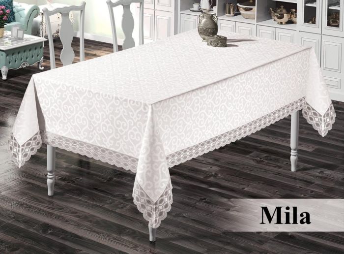 Скатертина Maison Royale 160x300 Mila White