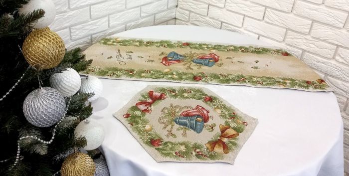 Набір новорічних доріжок 35х185 + 35х45 St-136 в коробці