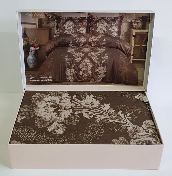 Постільна білизна Maison D'or сатин 200х220 Anna Karenina Beige