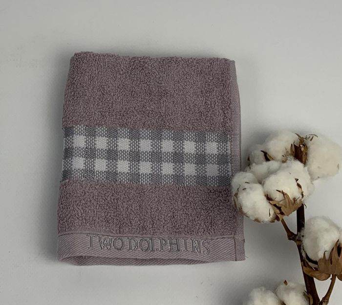 Рушник Two Dolphins Vip Cotton 30х50 Midilli Фіолетовий(A159)
