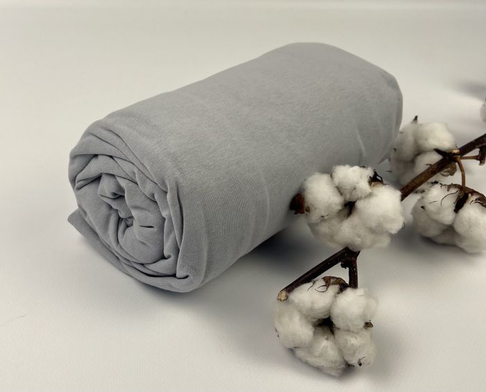 Простирадло Home Line 160x200 на резинці трикотаж Grey