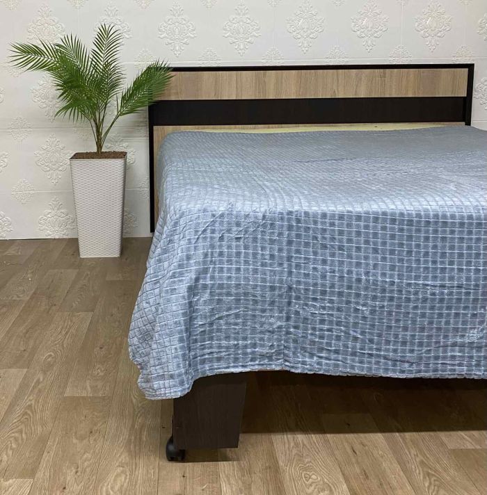 Покривало велюр євро (1214) 150х200 Blue