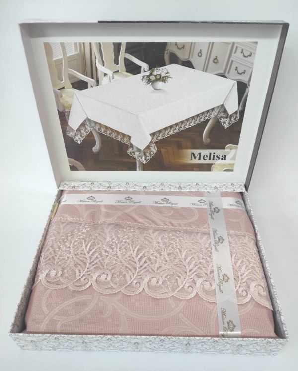 Скатертина Maison Royale 160x400 Melisa Pudra