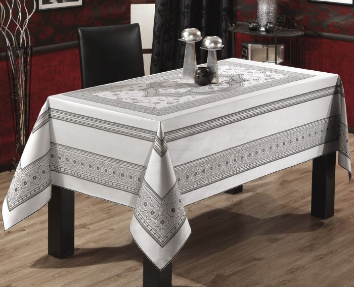 Скатертина Sagol тефлон 160x400 St-052 Grey в коробці *