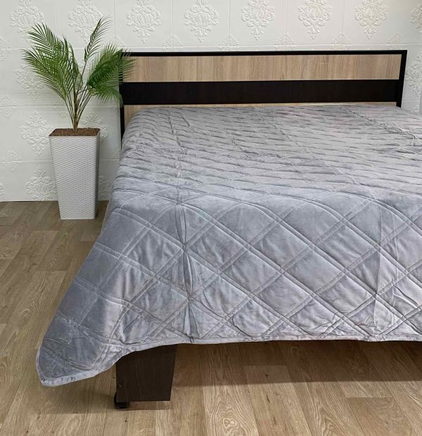 Покривало велюрове Model-14 (1244) 220х240 Grey
