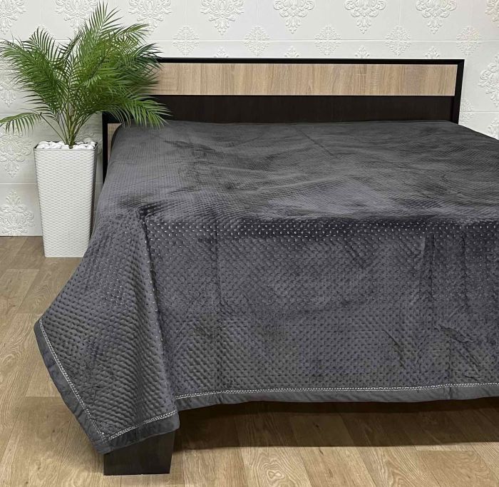 Покривало велюрове квадрат Model-8 220x240 Anthracite (1160)