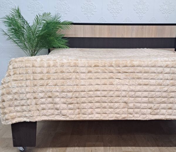 Покривало велюр 180х200 Dark  Beige (1310)