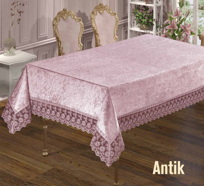 Скатертина Велюр Maison Royale 160x220 Antik Powder