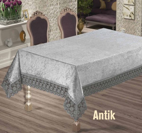 Скатертина Велюр Maison Royale 160x220 Antik Grey