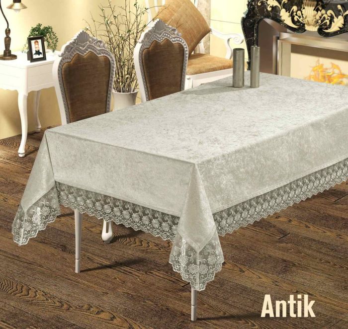 Скатертина Велюр Maison Royale 160x300 Antik Cream