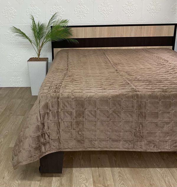 Покривало велюрове Model-15 (1248) 220х240 Brown