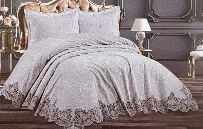 Покривало в подарунковій скриньці Maison Royale 240х260 Grey