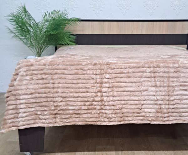 Покривало велюр 150х200 Dark  Beige (614)