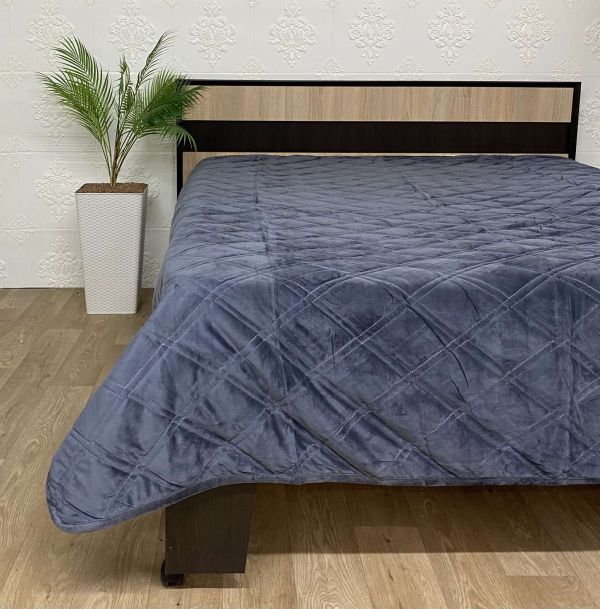 Покривало велюрове Model-14 (1244) 220х240 Anthracite