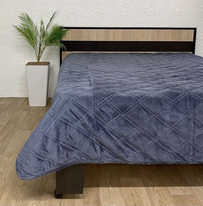 Покривало велюрове Model-14 (1244) 220х240 Anthracite
