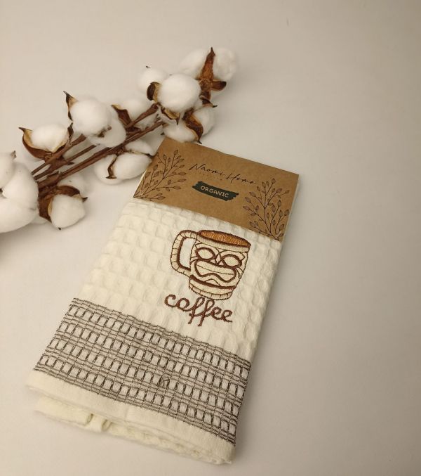 Рушник вафельний кухонний 45х70 Quality Coffe 2