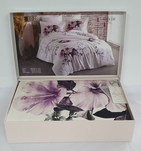 Постільна білизна Maison D'or сатин 200х220 Alita Lilac