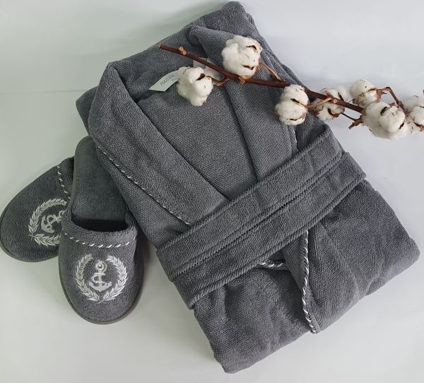 Халат чоловічий Maison D'or Michel Sailing Grey S