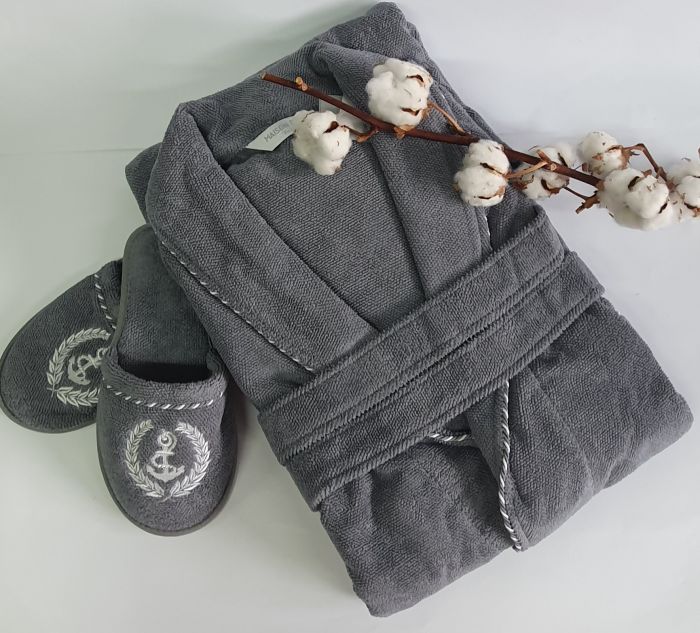 Халат чоловічий Maison D'or Michel Sailing Grey S