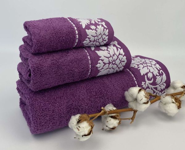Набір рушників Cottonize 3 шт cod 105 Purple