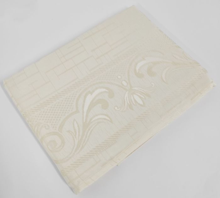 Скатертина Sagol тефлон 160x300 ovale Sgl-003 Cream + 8 серветок 45 см *