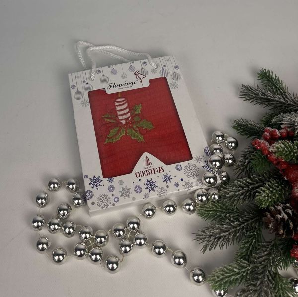 Вафельний рушник в коробці Nilteks Christmas 2