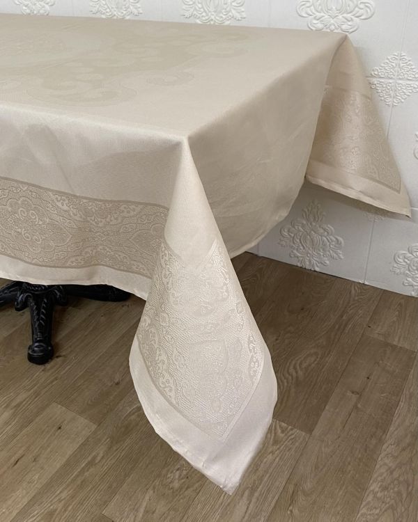 Скатертина Masali тефлон 160x220 Model 508 Cappucino