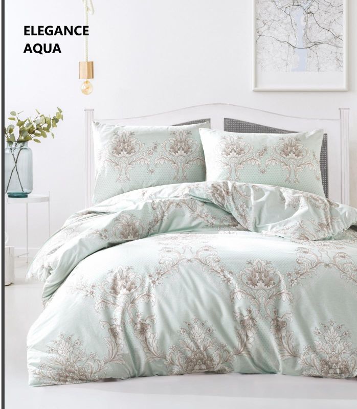 Постільна білизна Altinbasak ранфорс 160x220 Elegance Aqua