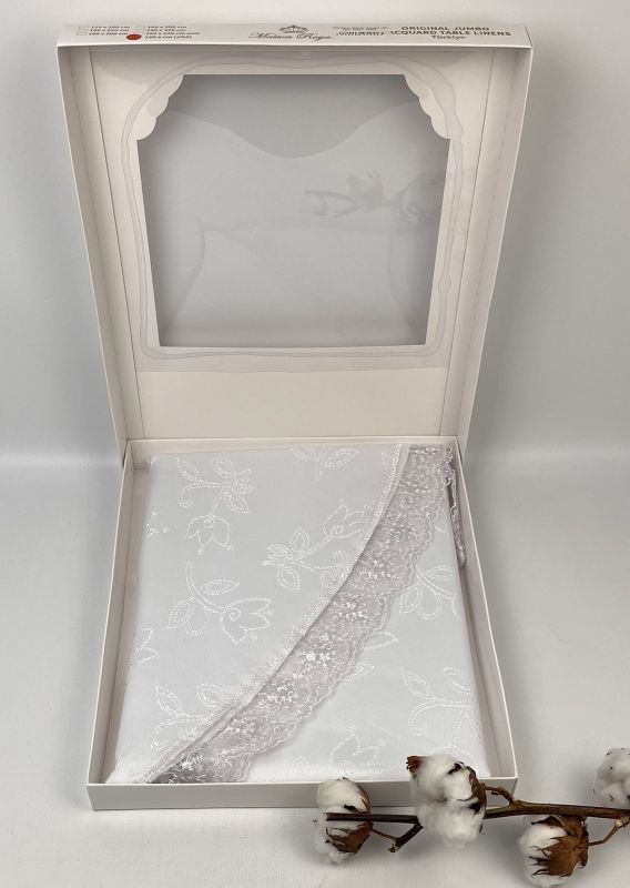 Скатертина Maison Royale 160 Круг KDK-1 White