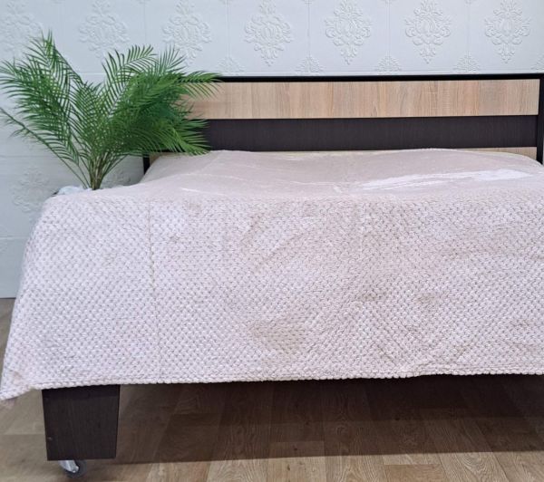 Покривало велюр без упаковки 150х200  Cream (1180)