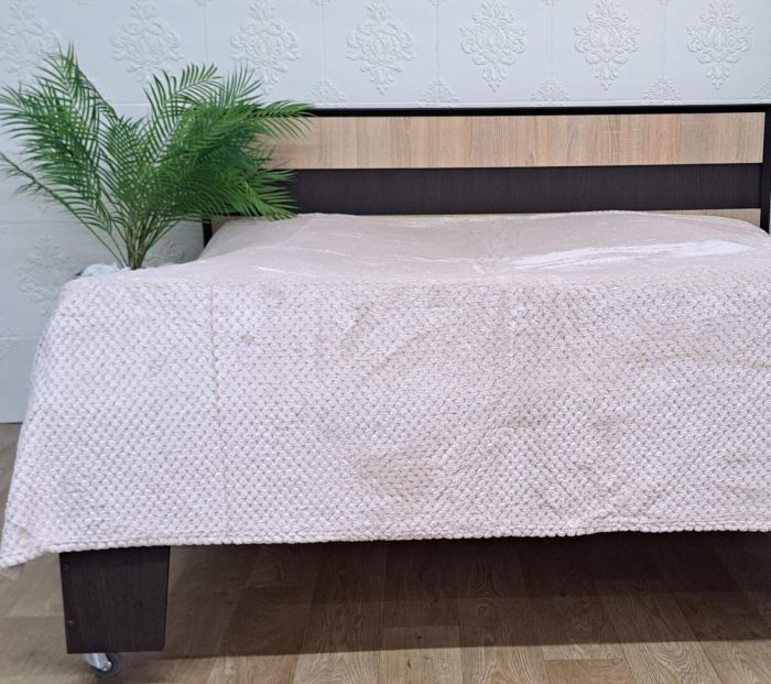 Покривало велюр без упаковки 150х200  Cream (1180)