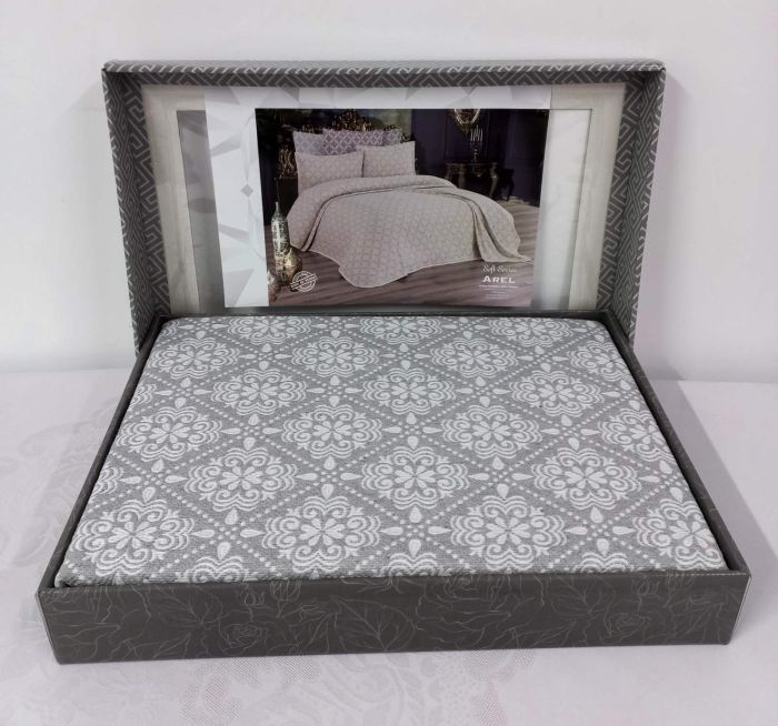 Покривало My Bed Soft Serie 240x260 з наволочками Arel Gri
