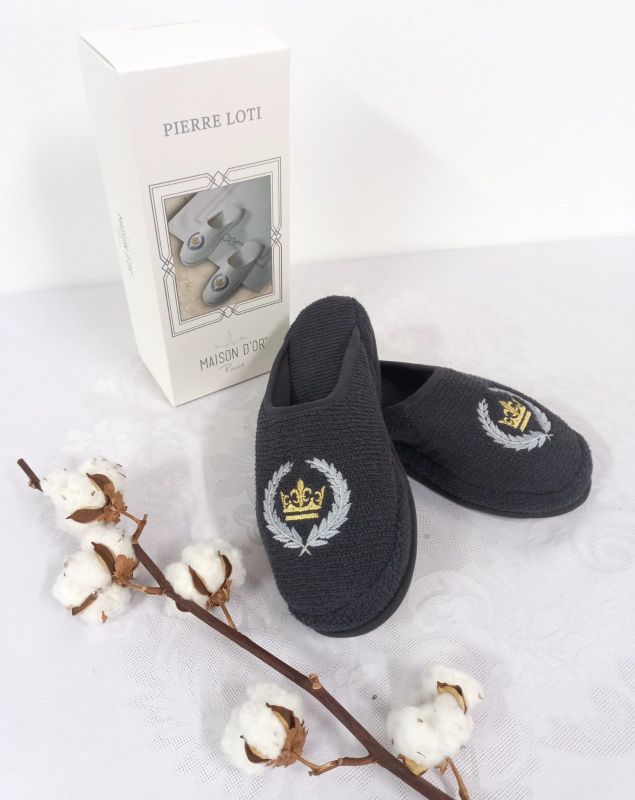 Тапочки Maison D'or Pierre Loti Slipper Anthracite