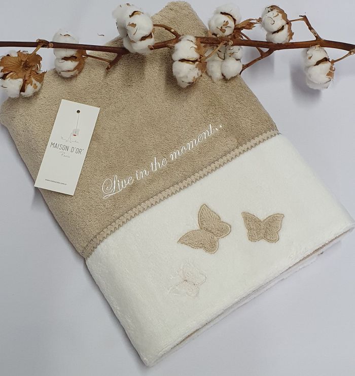 Рушник Maison D'or Monique Butterfly 50x100 Beige