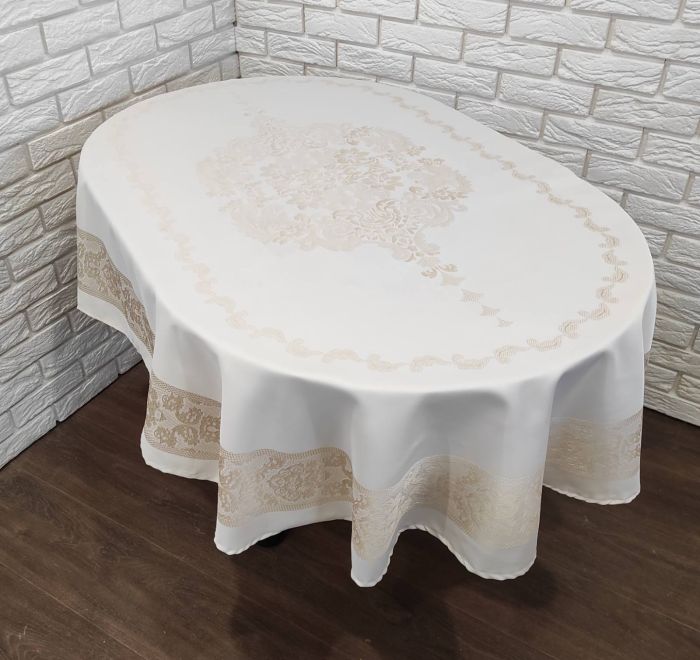 Скатертина Sagol тефлон 160x220 ovale St-060 Gold