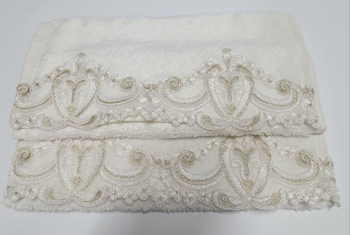Набір рушників 2шт Pepper Home Helen Cream  30*50