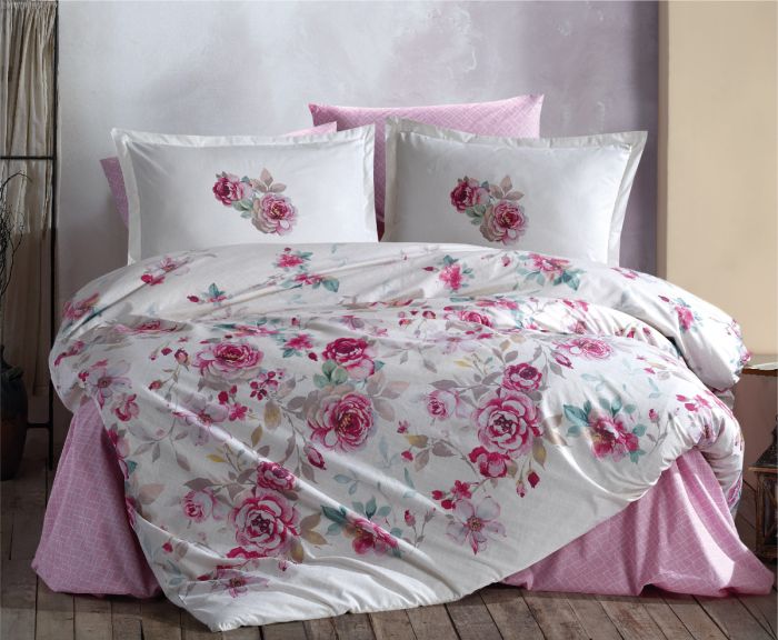 Постільна білизна CLASY ранфорс 160x220 см DESIMA V1 PEMBE