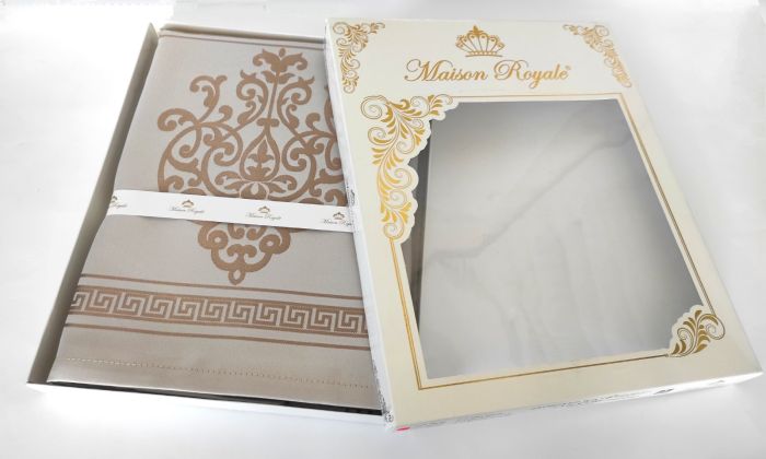Скатертина тефлон Maison Royale 160*220 Ecrin Cappucino
