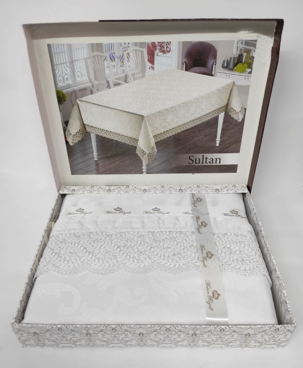 Скатертина Maison Royale 140x180 Sultan White
