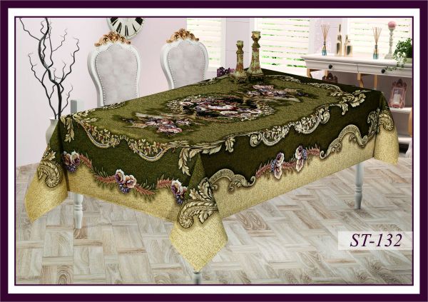 Скатертина гобеленова Sagol 160x220 St - 132 V4 Yesil