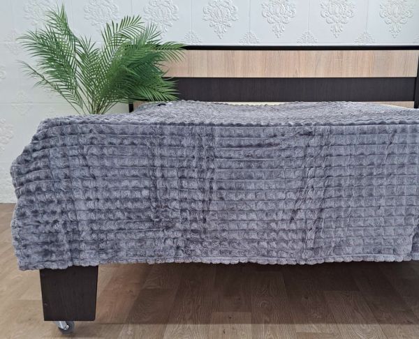 Покривало велюр 180х200 Grey (618)