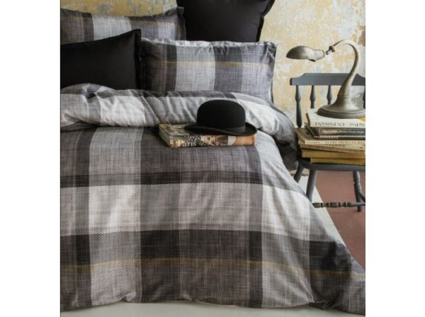 Постільна білизна Issimo Home digital сатин 200х220 DUNLOE BLACK