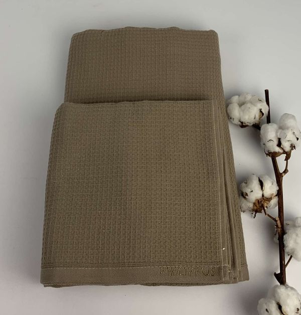 Набір рушників Philippus Platinum Cotton 2 шт Ekvador Коричневий(ЕА109)