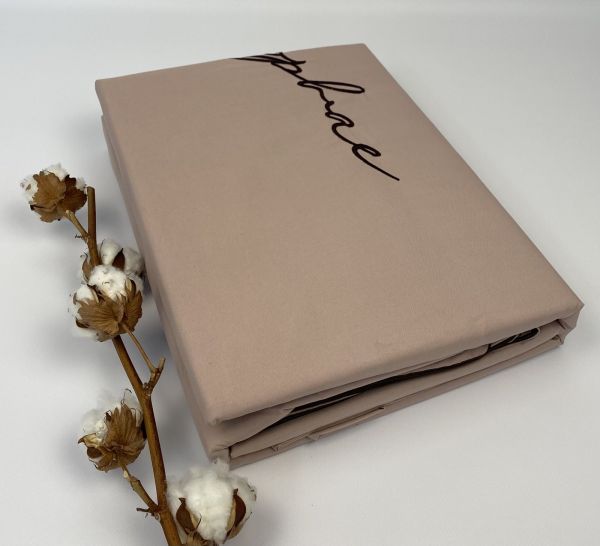 Постільна білизна Koloco сатин з вишивкою 180x220 см Light   Pink