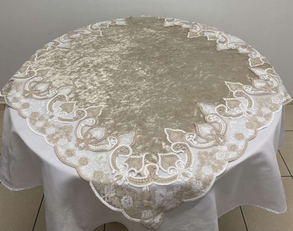Квадрат Велюр Maison Royale 100x100 Maral 1 Cappucino