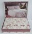 Постільна білизна Maison D'or сатин 160х220 Lady Roses Dark Lilak